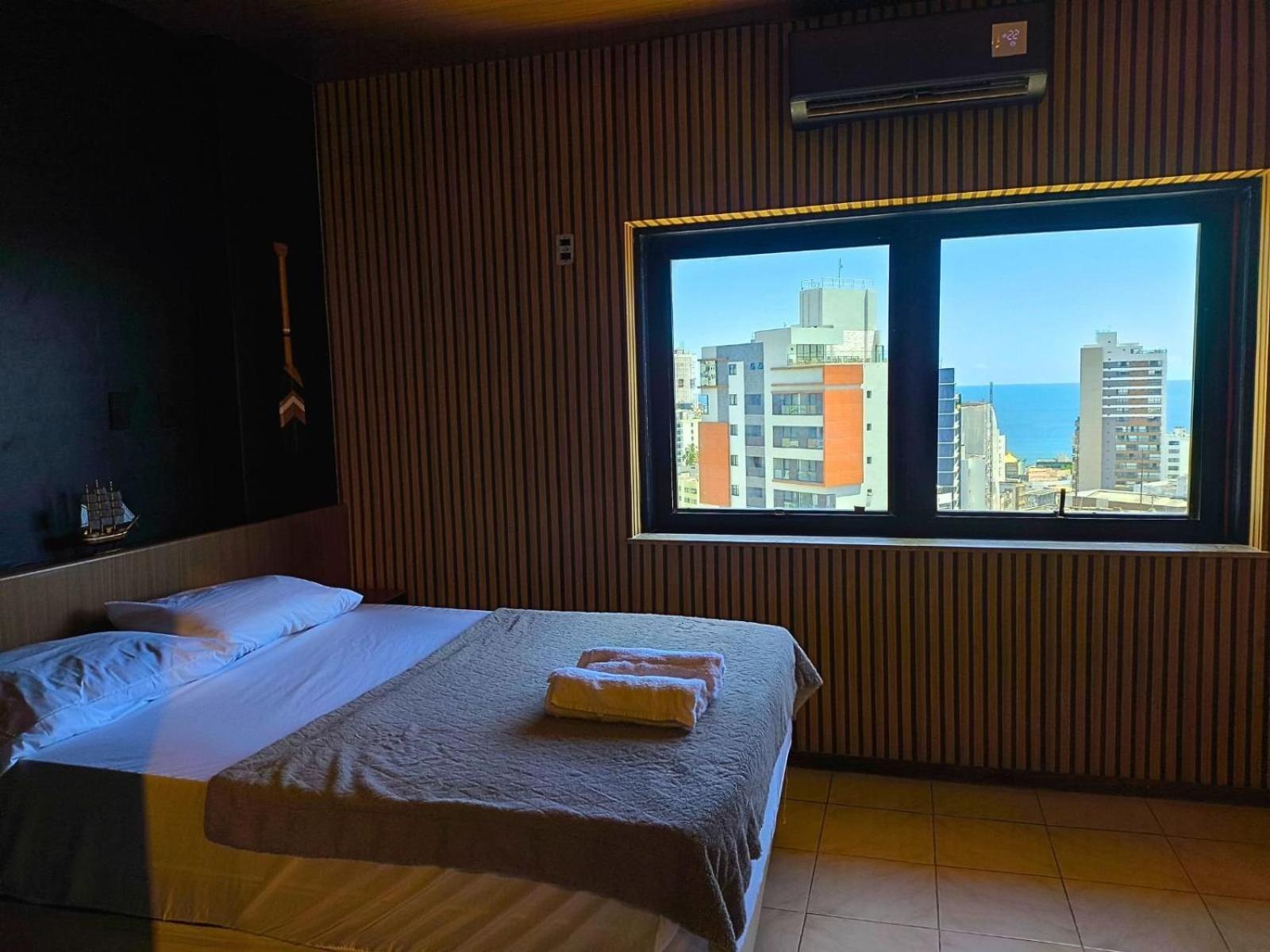 Lindo Apt Vista Mar Completo Com Piscina No Rooftop Do Edf, Proximo Ao Porto Da Barra Salwador Zewnętrze zdjęcie